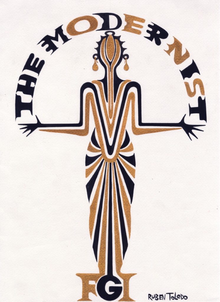 Original artwork by Ruben Toledo created for the 2026 FGI Night of Stars gala